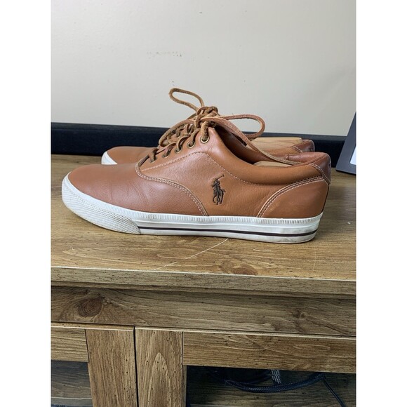 Polo Ralph Lauren Men’s Size 11 D Brown Vaughn Shoes Leather W/Stretchers main image 8